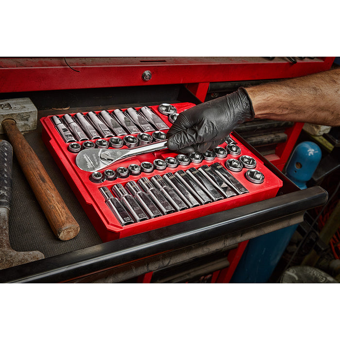 Milwaukee 47 pc. 1/2 in. Socket Wrench Set (SAE & Metric)