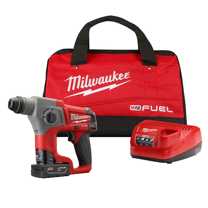 Milwaukee M12 FUEL™ 5/8 SDS Plus Rotary Hammer W/ 1BAT Kit