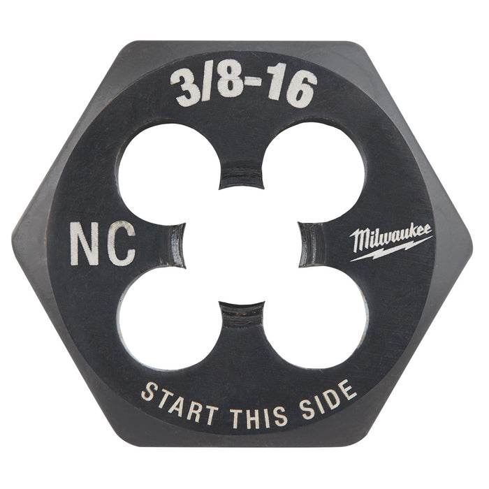 Milwaukee 3/8"-16 NC 1-Inch Hex Threading Die