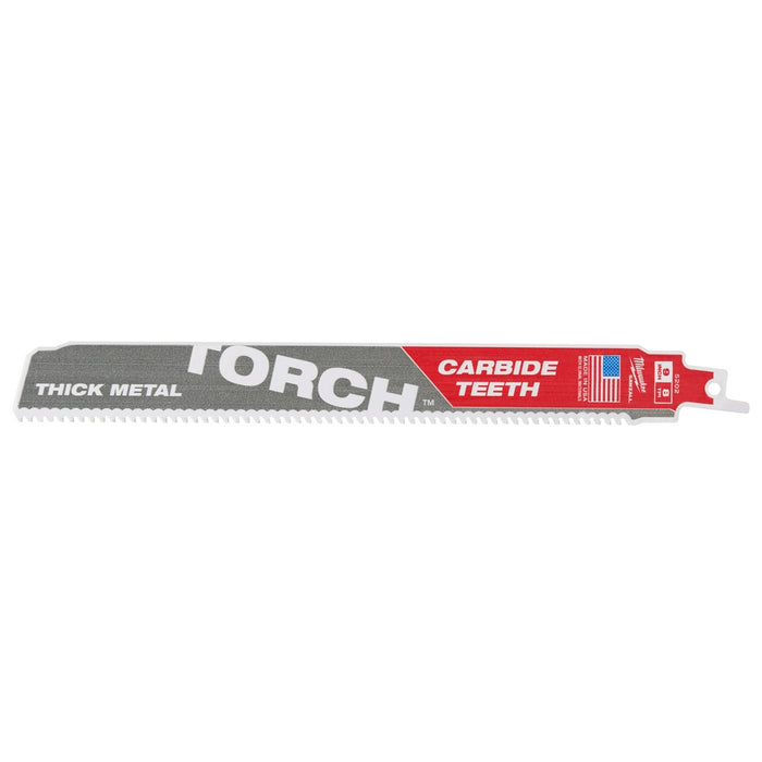 Milwaukee 9" 8TPI The TORCH™ Carbide Teeth SAWZALL® Blade 1PK