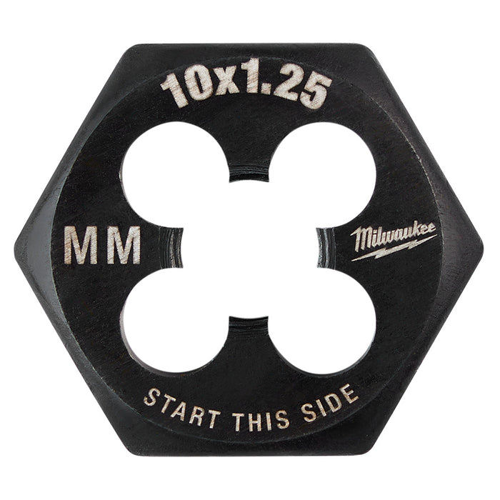 Milwaukee M10-1.25 mm 1-Inch Hex Threading Die