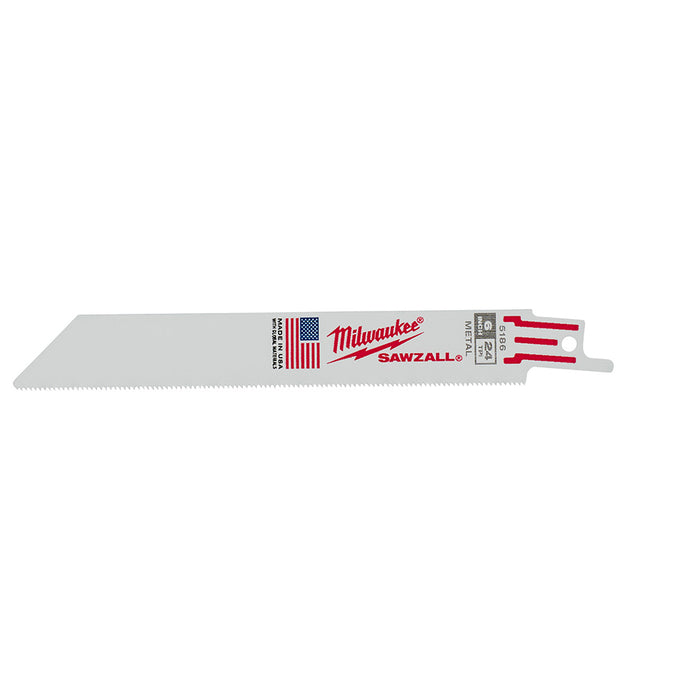 Milwaukee 6 in. 24 TPI Thin Kerf SAWZALL® Blades 5PK