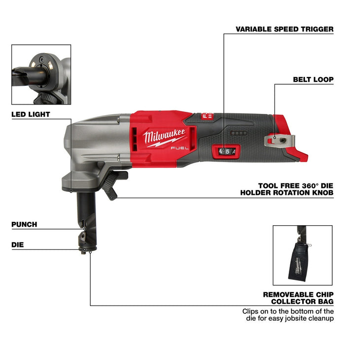 Milwaukee M12 FUEL™ 16 Gauge Variable Speed Nibbler