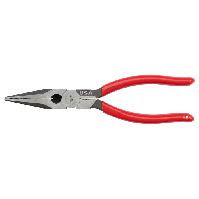 Milwaukee 8" Long Nose Dipped Grip Pliers (USA)