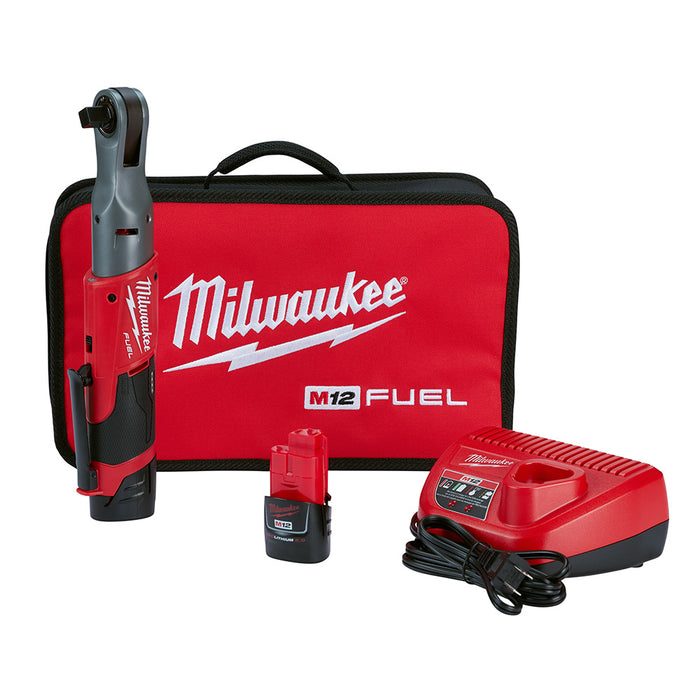 Milwaukee M12 FUEL™ 1/2 in. Ratchet 2 Battery Kit