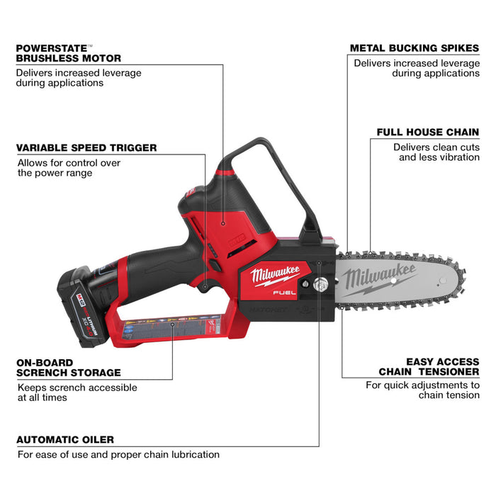 Milwaukee M12 FUEL™ HATCHET™ 6 in. Pruning Saw Kit