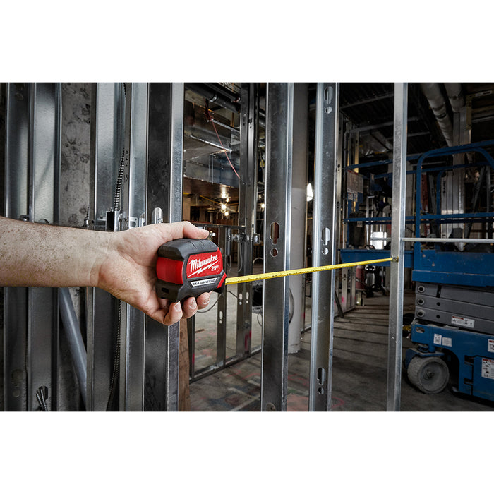 Milwaukee 25Ft Compact Magnetic Tape Measure