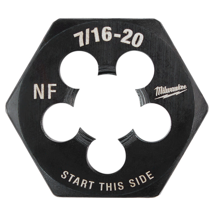 Milwaukee 7/16"-20 NF 1-Inch Hex Threading Die