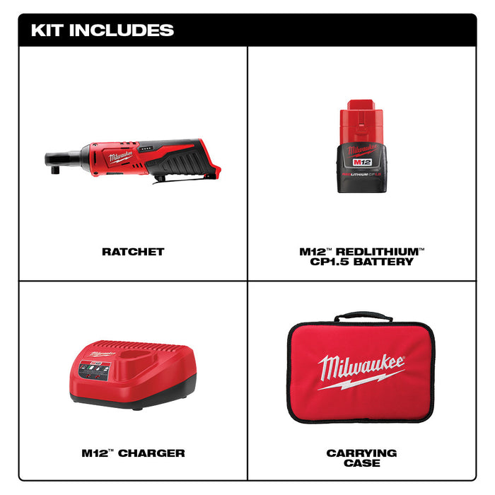 M12™ Cordless 3/8 in. Ratchet Kit