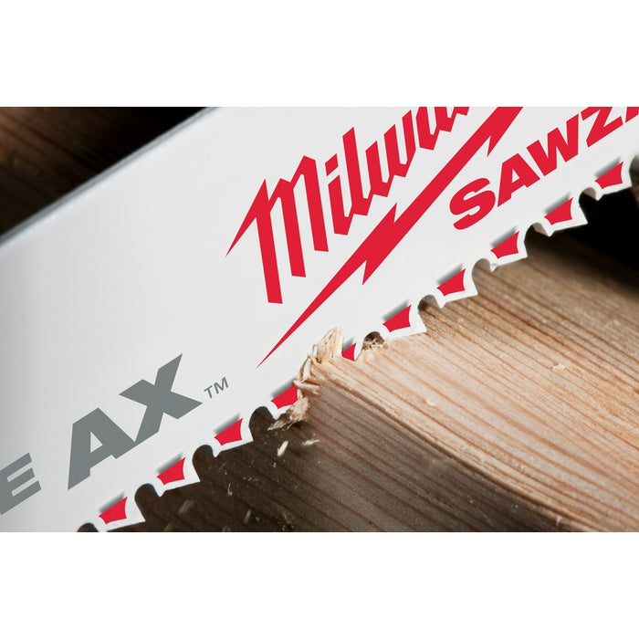 Milwaukee 9 in. 5/8 TPI White Bi-Metal Reciprocating Saw Blade 25Ct