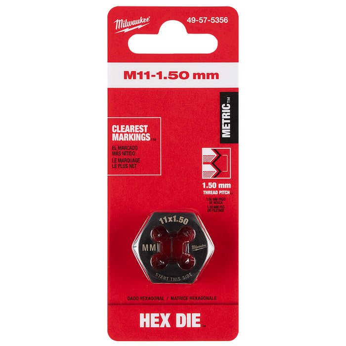 Milwaukee M11-1.50 mm 1-Inch Hex Threading Die