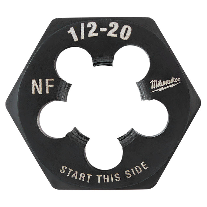 Milwaukee 1/2"-20 NF 1-Inch Hex Threading Die