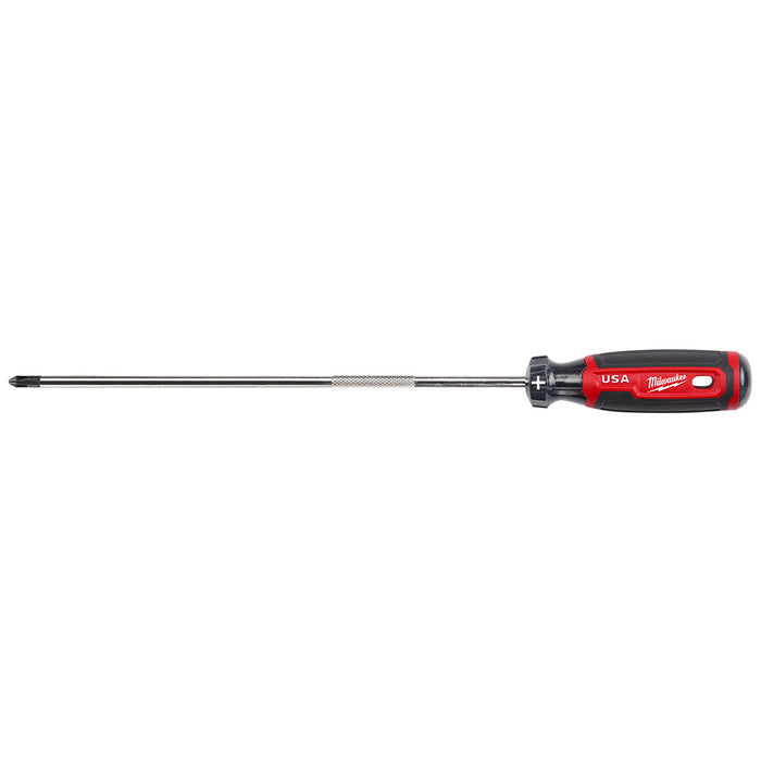 Milwaukee #2 Phillips 10" Cushion Grip Screwdriver (USA)