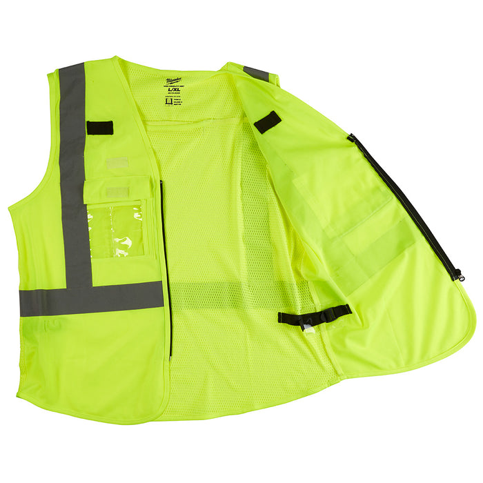 Milwaukee High Visibility Yellow Safety Vest - L/XL