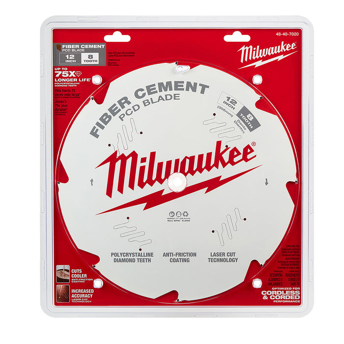 Milwaukee 12 in. PCD/Fiber Cement Circular Saw Blade