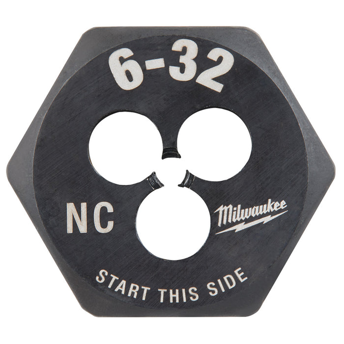 Milwaukee 6-32 NC 1-Inch Hex Threading Die