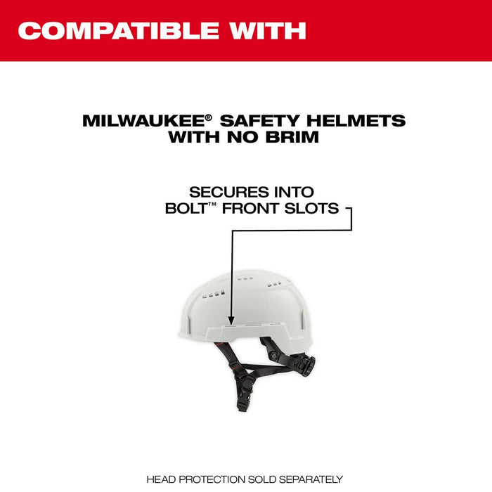 Milwaukee BOLT™ Full Face Shield - Gray Dual Coat Lens (Compatible with Milwaukee® Safety Helmet [No Brim])