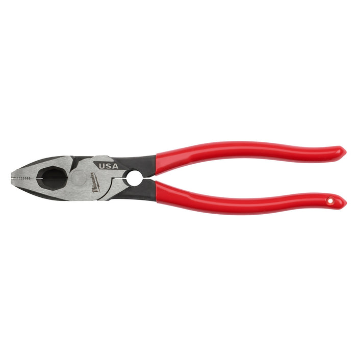 Milwaukee 9" Lineman's Dipped Grip Pliers w/ Thread Cleaner (USA)