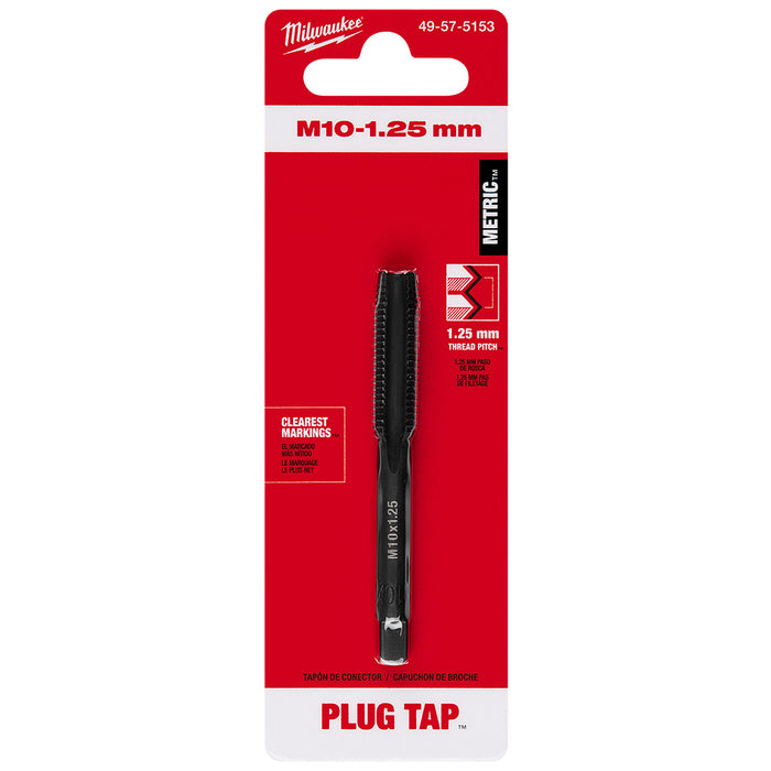 Milwaukee M10-1.25 mm Straight Flute Plug Tap