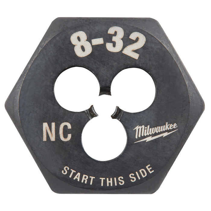 Milwaukee 8-32 NC 1-Inch Hex Threading Die