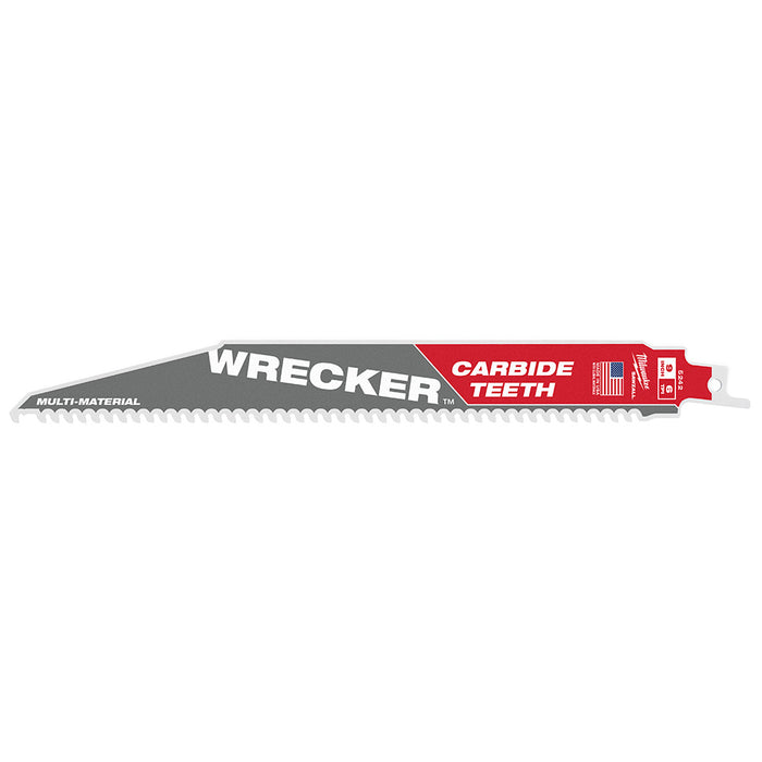 Milwaukee 9" 6 TPI THE WRECKER™ with Carbide Teeth SAWZALL® Blade 1PK