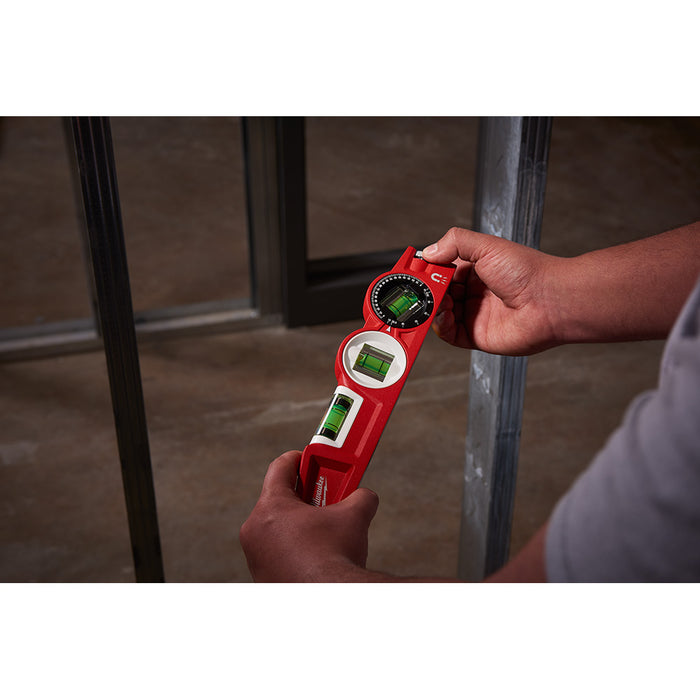 Milwaukee 10 in. Die Cast Torpedo Level with 360 Degree Locking Vial