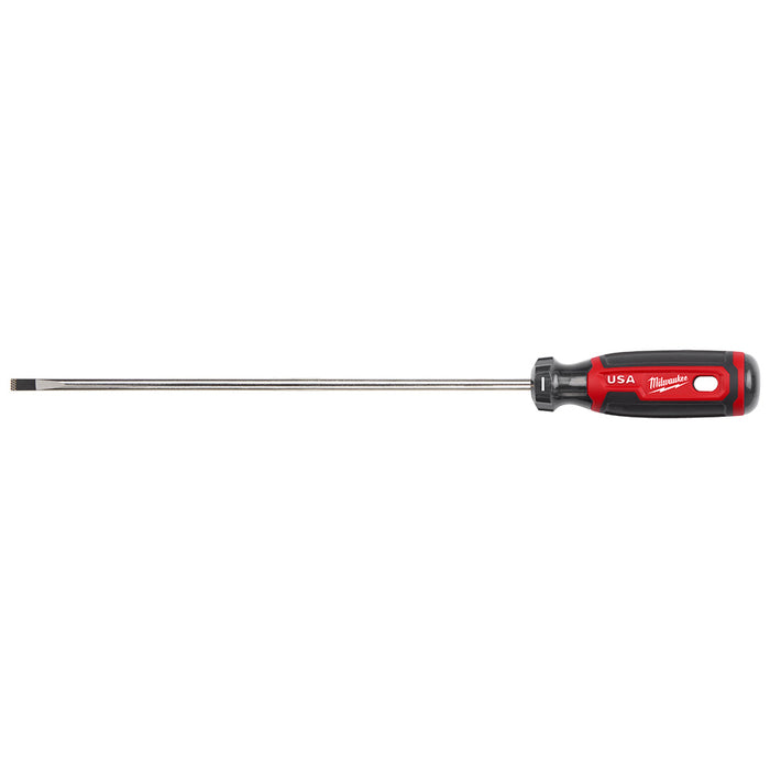 Milwaukee 1/4" Cabinet 10" Cushion Grip Screwdriver (USA)