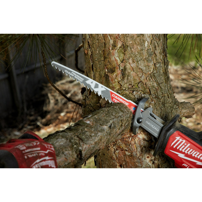 Milwaukee 12" 3 TPI The AX™ with Carbide Teeth for Pruning & Clean Wood SAWZALL® Blade 3PK