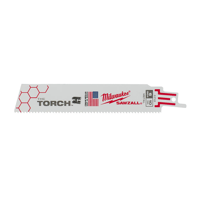 Milwaukee 6 in. 10 TPI THE TORCH™ SAWZALL® Blades 5PK