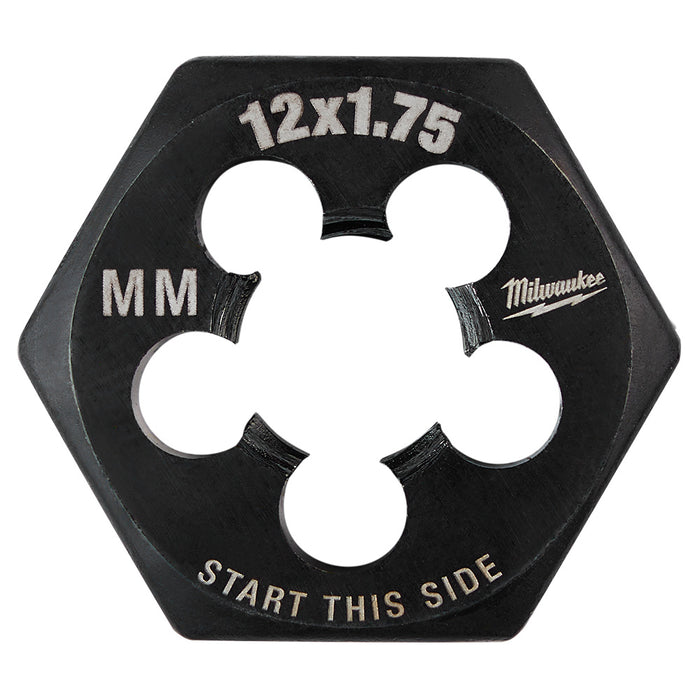 Milwaukee M12-1.75 mm 1-Inch Hex Threading Die