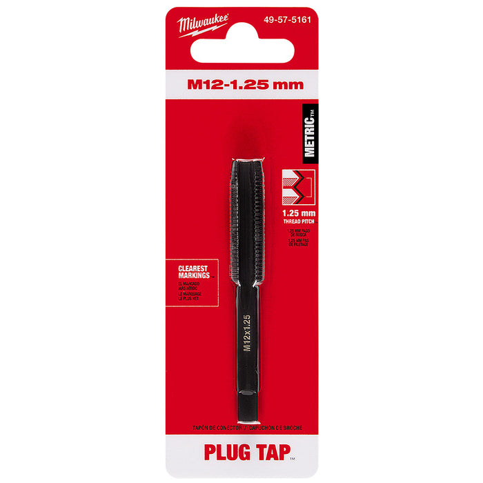 Milwaukee M12-1.25 mm Straight Flute Plug Tap