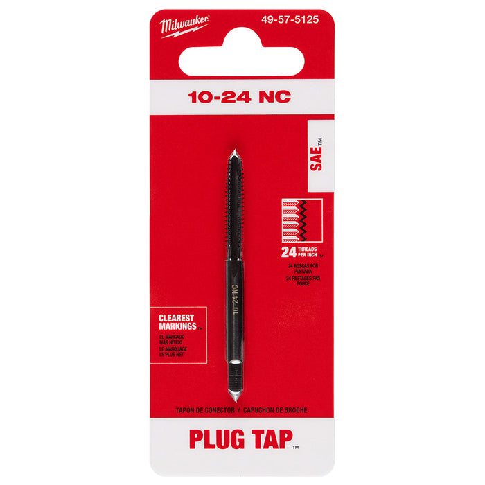 Milwaukee 10-24 NC Straight Flute Plug Tap