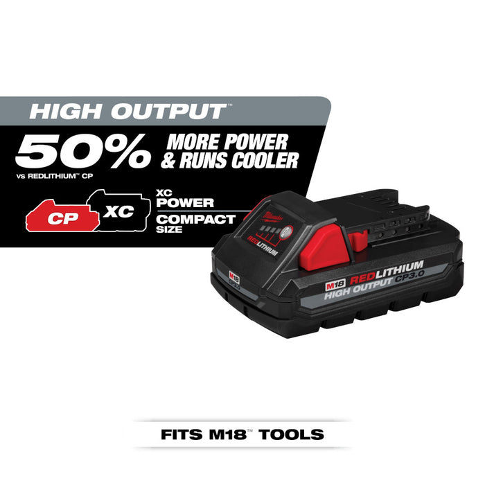 Milwaukee M18™ REDLITHIUM™ HIGH OUTPUT™ CP3.0 Battery 2 Pack