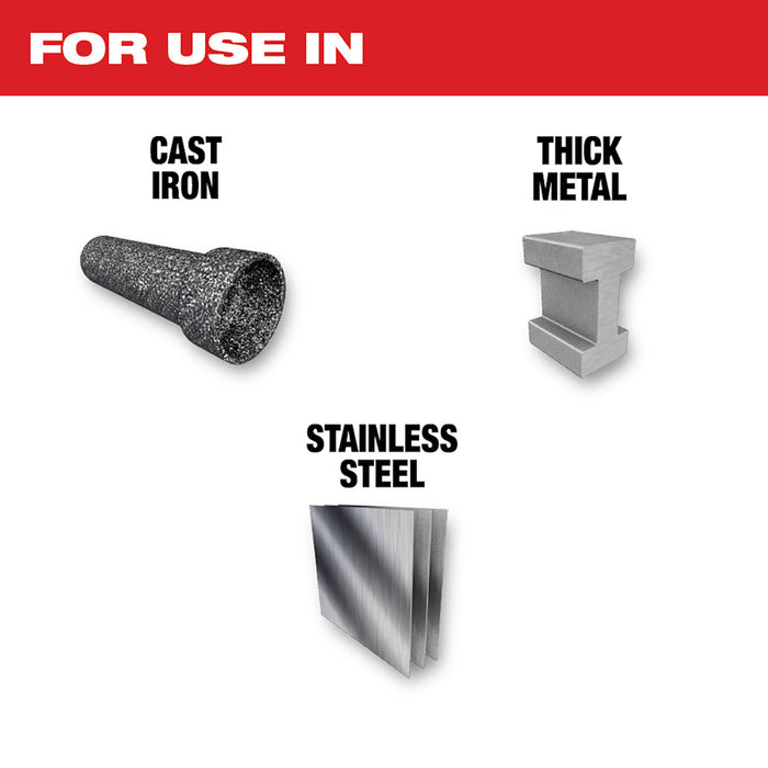 Milwaukee 6" 7TPI The TORCH™ for CAST IRON with NITRUS CARBIDE™ 1PK