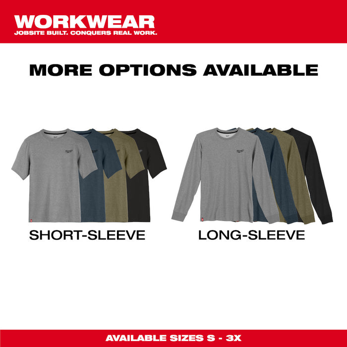 Milwaukee Hybrid Work Tee - Short Sleeve - Gray L