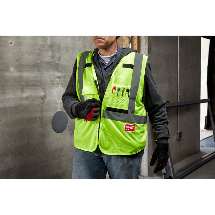 Milwaukee High Visibility Yellow Safety Vest - S/M