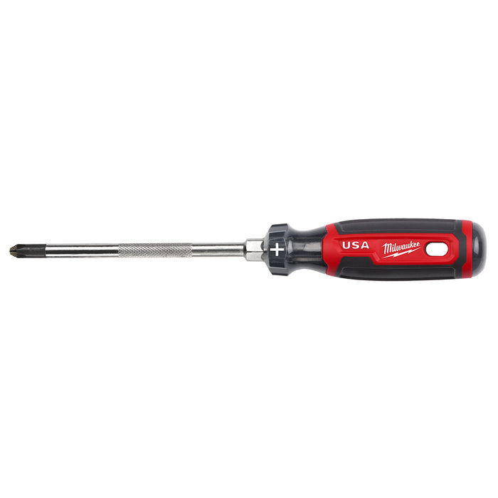 Milwaukee #3 Phillips 6" Cushion Grip Screwdriver (USA)