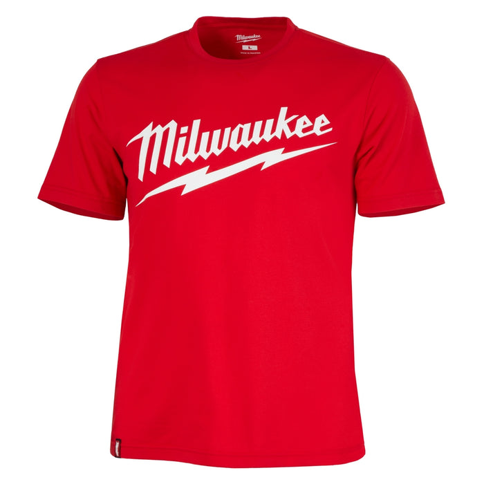 Milwaukee Heavy Duty T-Shirt - Short Sleeve Logo Red M