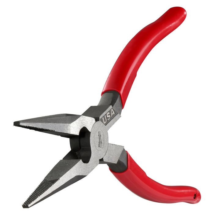 Milwaukee 8" Long Nose Dipped Grip Pliers (USA)