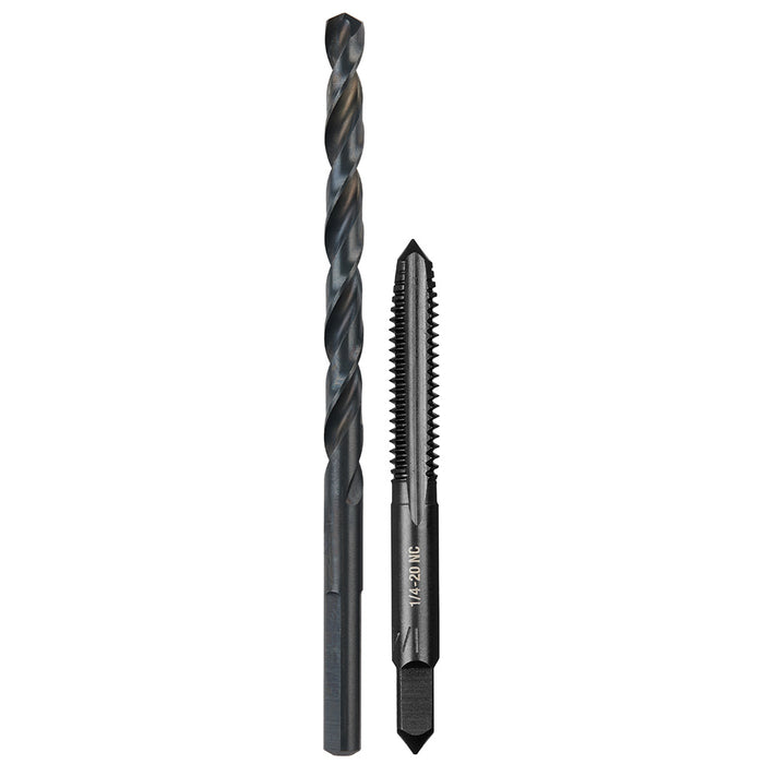 Milwaukee 1/4"-20 NC Straight Flute Plug Tap & #7 Drill Bit