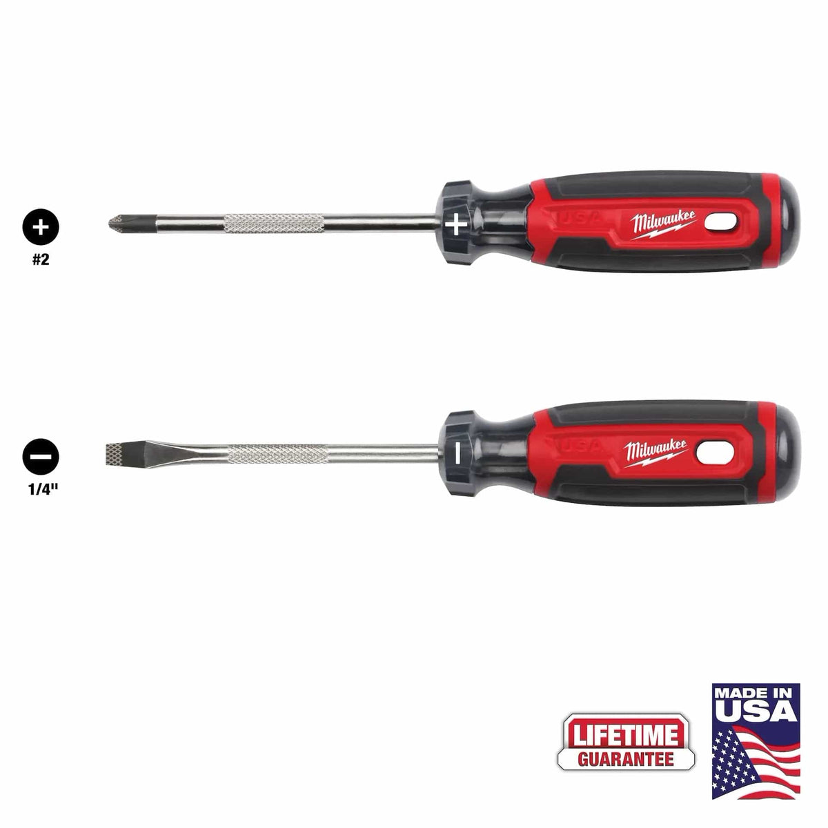Capital Tools USA 2 Piece Cushion Grip Screwdriver Set (USA)