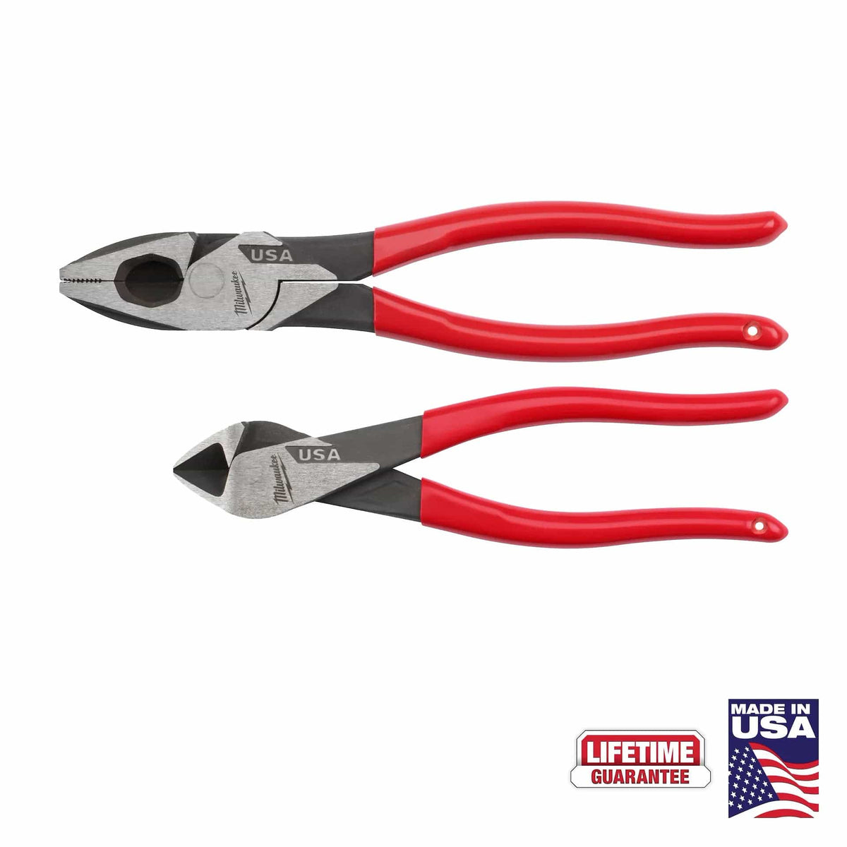 Capital Tools USA 2PC Dipped Grip Cutting Pliers Set (USA)