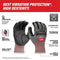 Capital Tools USA Milwaukee Anti-Vibration Cut Level 4 High Dexterity Nitrile Dipped Glove - M