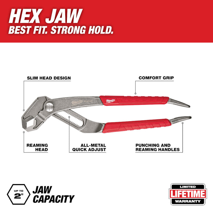 Milwaukee 10 in. Hex-Jaw Pliers