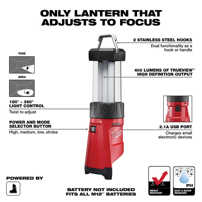 Milwaukee M12™ Cordless Lithium-Ion LED Lantern