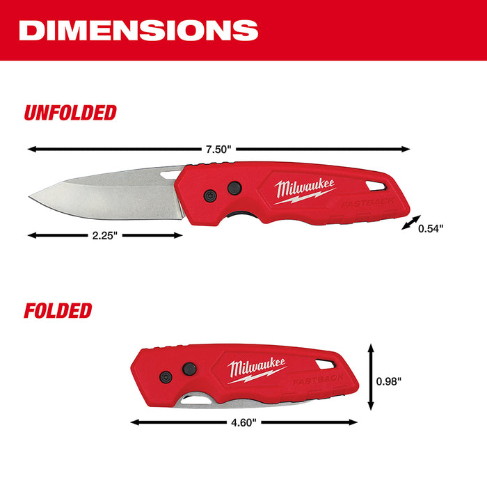 Milwaukee FASTBACK™ Folding Pocket Knife