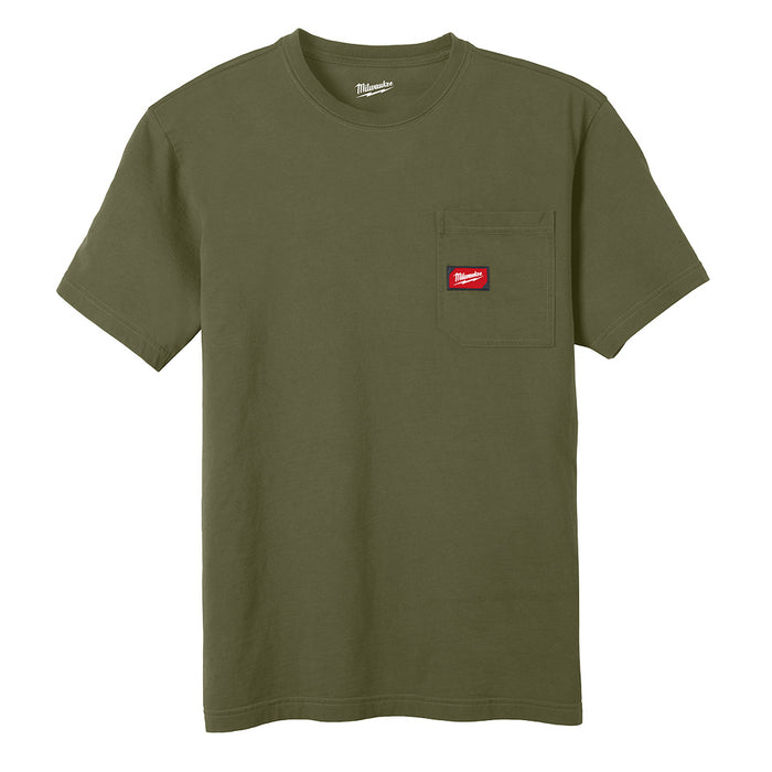 Milwaukee GRIDIRON™ Pocket T-Shirt - Short Sleeve Green L