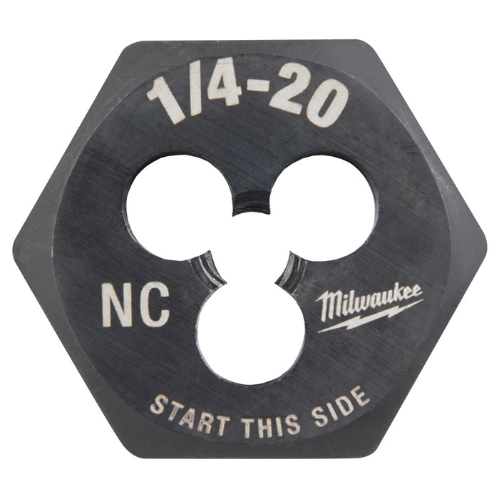 Milwaukee 1/4"-20 NC 1-Inch Hex Threading Die