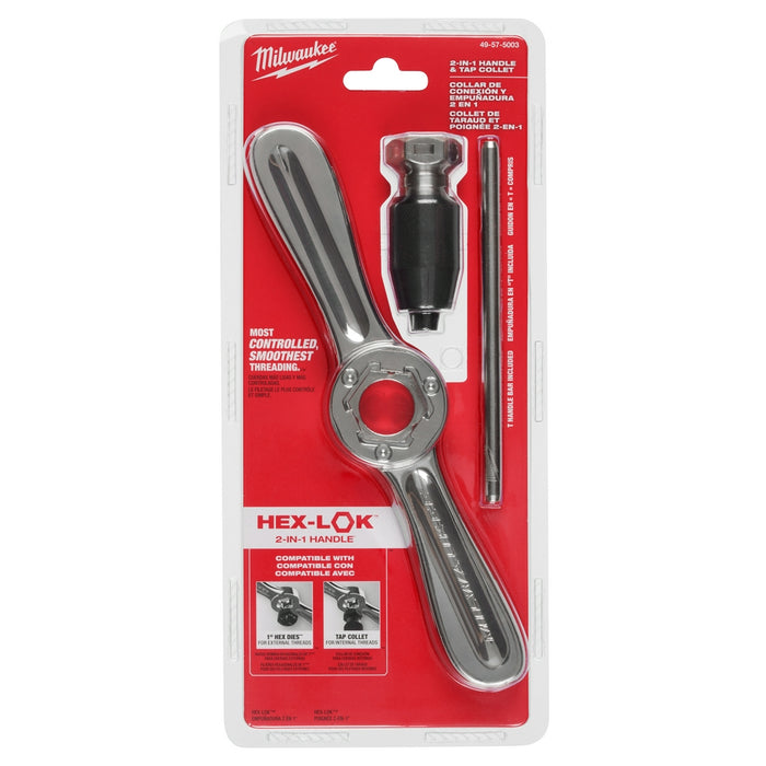 Milwaukee Hex-LOK™ 2-in-1 Tap and Die Threading Handle & Tap Collet