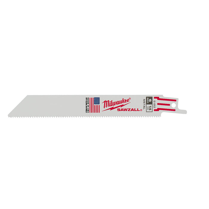 Milwaukee 6 in. 14 TPI Thin Kerf SAWZALL® Blades 5PK